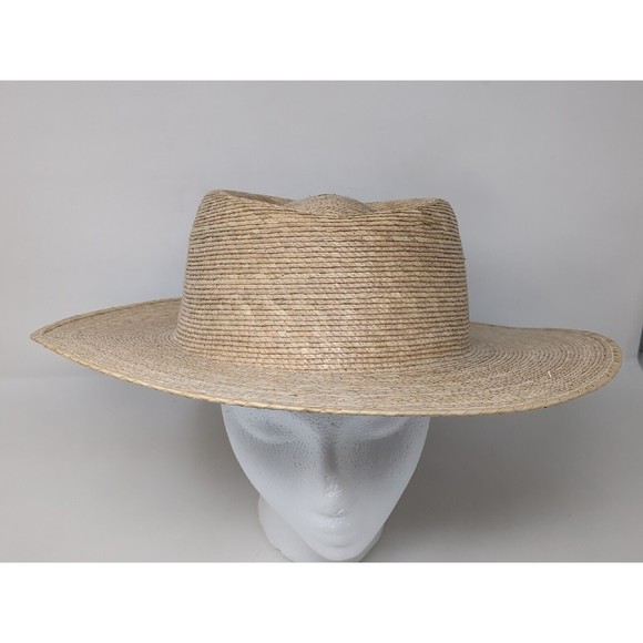 Lack of Color Palma Boater Hat Natural Women Palm Leaf Straw Size Large XL main image 4